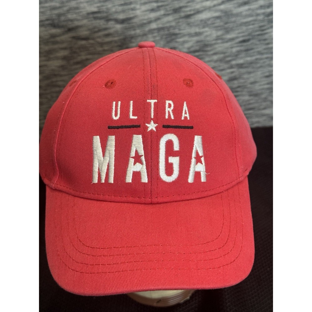 Embroidered Ultra MAGA President Donald Trump Baseball Cap‎ See Pics For Wear - Picture 4 of 6